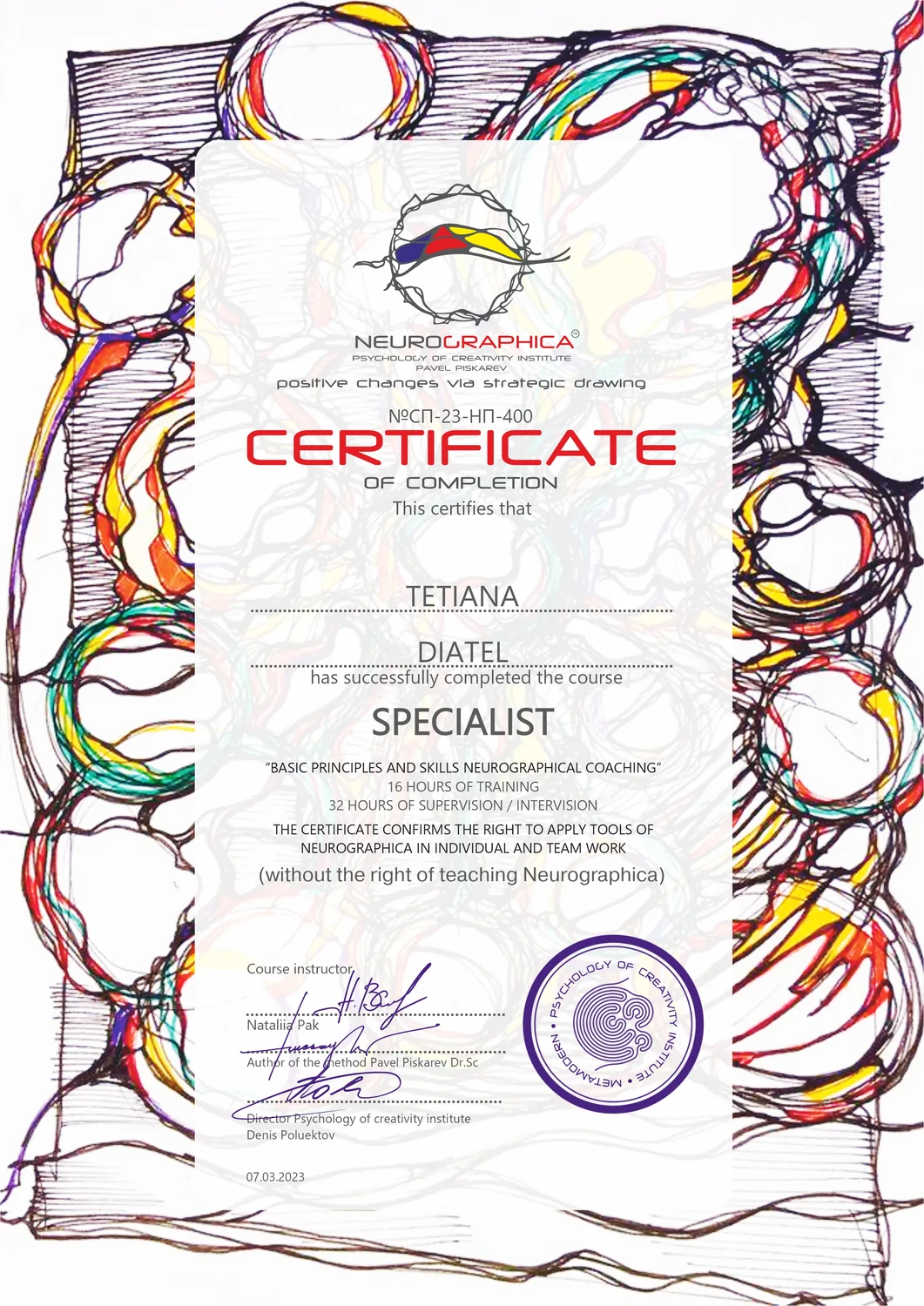 Psychology of Creativity institute